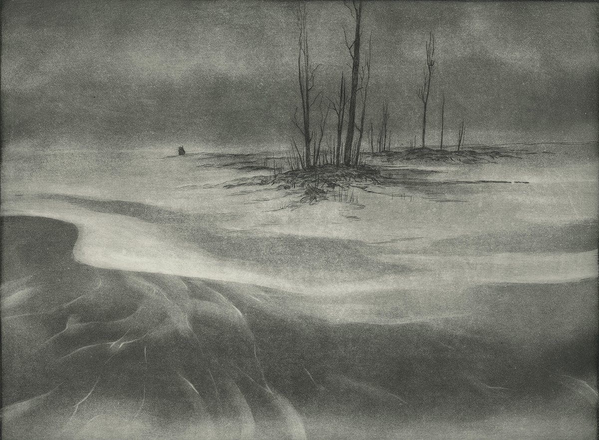 InkenArt's tweet image. #PortfolioDay 
I'm Inken, printmaker and painter. Currently illustrating Franz Schubert's 'Winterreise' (Winter Journey) song cycle with 24 large etchings. 
inkenstabell.com