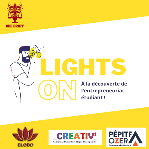 bdedroit's tweet photo. LIGHTS ON💡

À la découverte de l'entrepreneuriat étudiant 

À l'occasion de Creativ'- la semaine étudiante de l'esprit d'entreprendre - le BDE Droit Grenoble invite à découvrir l'engagement entrepreneurial avec LIGHTS ON ! ⤵️ https://t.co/edWOy2KtOn