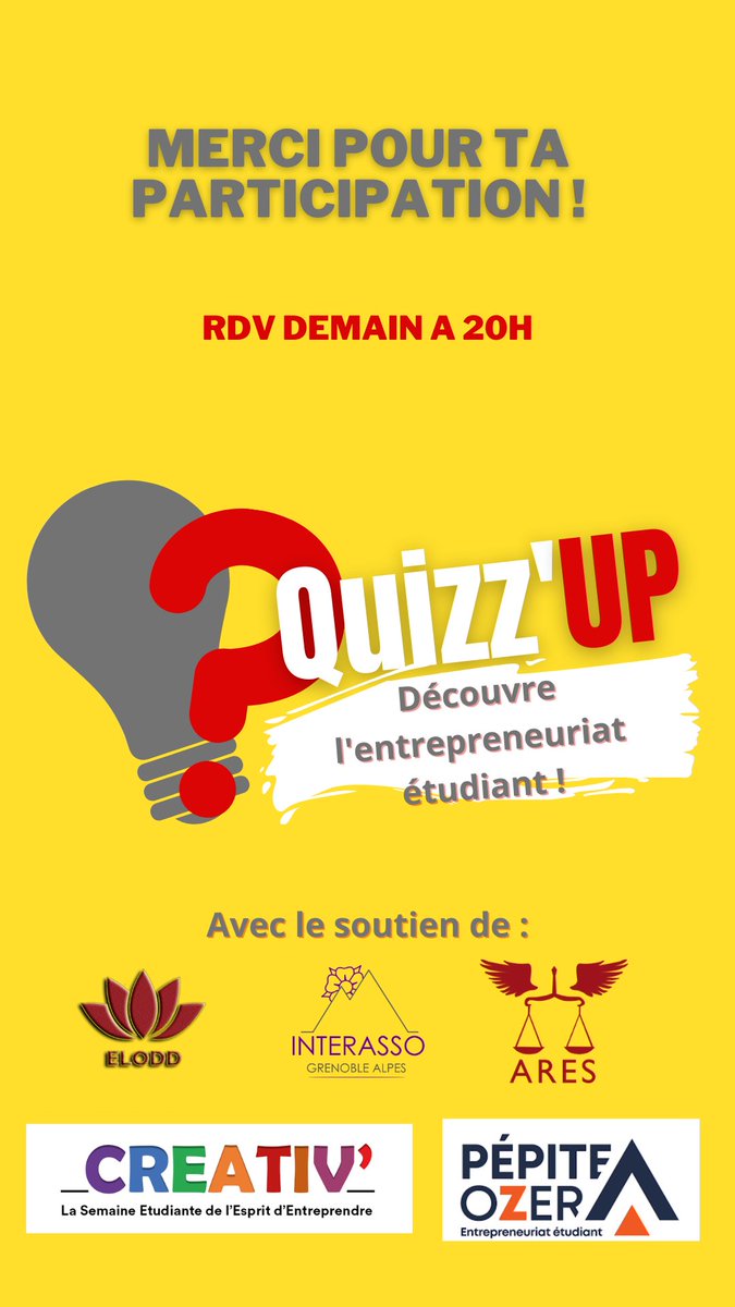 bdedroit's tweet photo. LIGHTS ON, c'est :

👉Un quiz quotidien sur Instagram (https://t.co/O35yi4mEYD) pour faire connaître l'entrepreneuriat étudiant et répondre aux interrogations les plus fréquentes. 📲

👉Un court documentaire vidéo montrant le quotidien d'un étudiant entrepreneur. 📽️

⤵️ https://t.co/QonZU1q3jN
