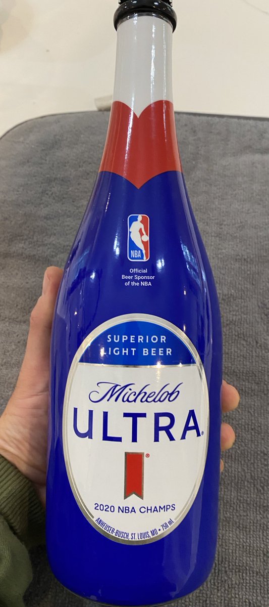 michelob ultra 2020 nba championship bottles