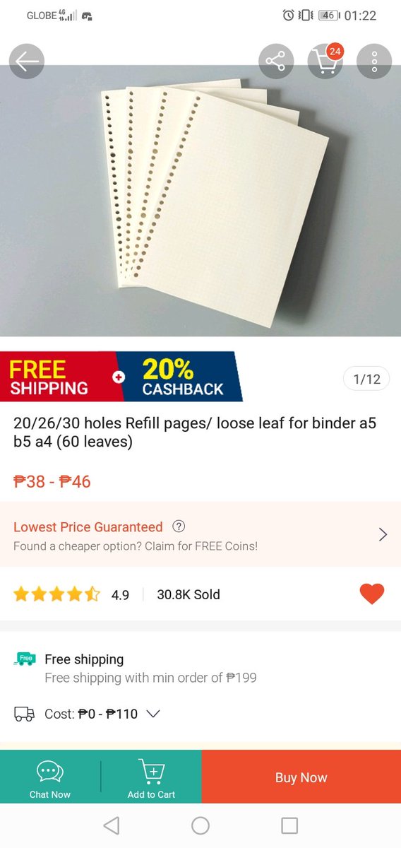 The loose leaf refills that ALWAYS get sold out so easily. They have A5 dot grid and B5 grid and dot grid right now, bilisan niyo hahaha https://shopee.ph/product/2482355/2050522032?smtt=0.306904736-1602609863.9