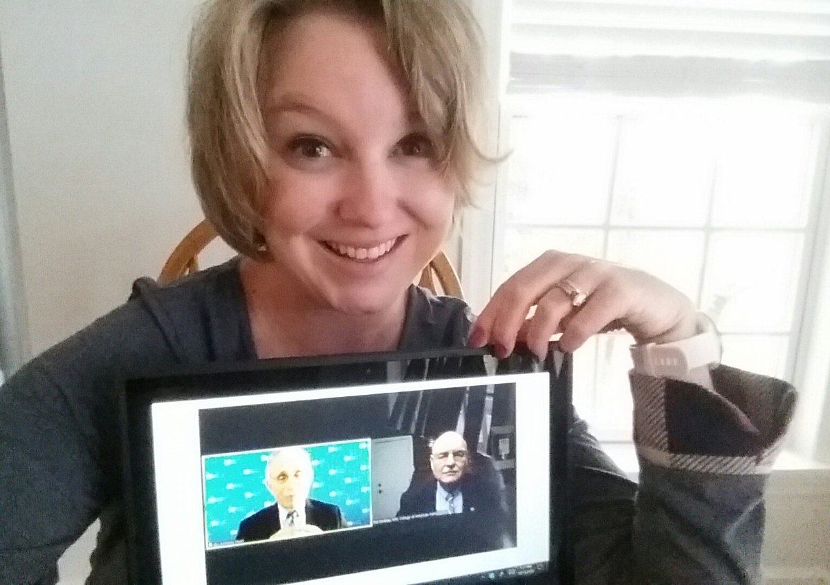 jacicapp's tweet photo. Tuned in to the #keynote address at #cap20virtual with Dr. Fauci. Interesting that Dr. Fauci was not aware of the reagent shortages we're experiencing in the lab...
@Pathologists #pathologists #COVID19 https://t.co/39gSKplnN7