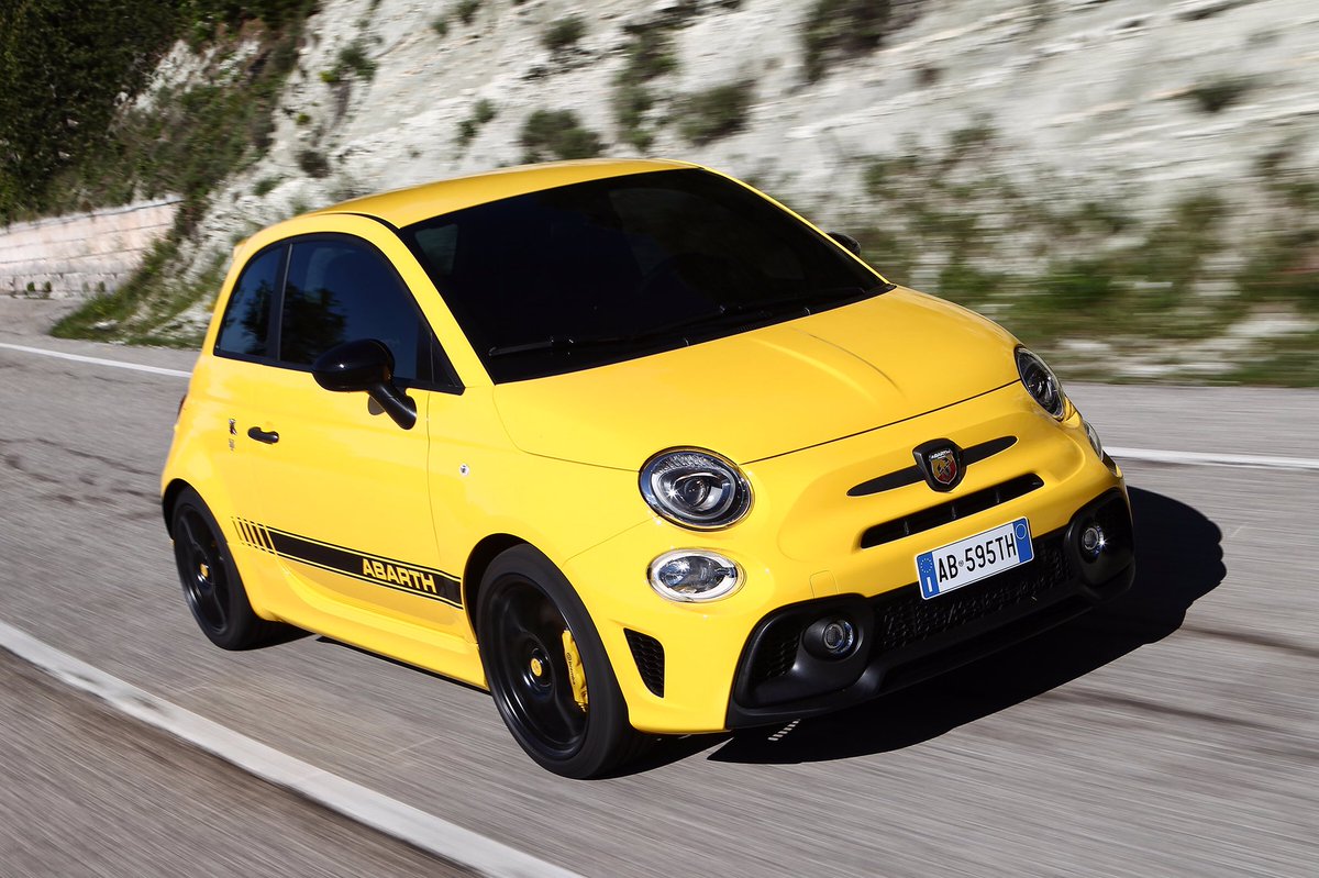 charles leclerc - fiat 500 abarth > a small convenient italian car but with a turbocharged 1.4 engine instead
