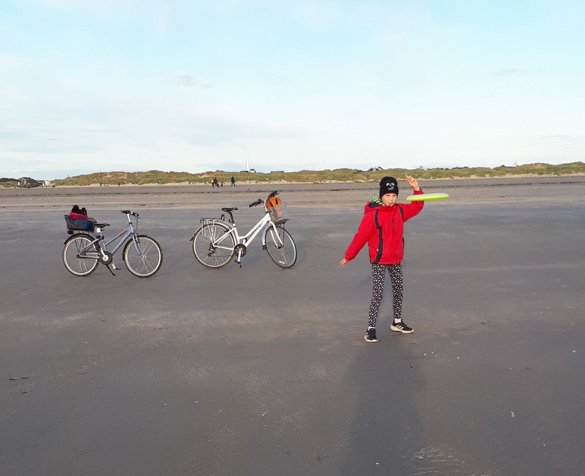 PukSvensson's tweet photo. After work Frisbee fun and another 10km done! 😊 #funonthebeach https://t.co/liiFVr9csm