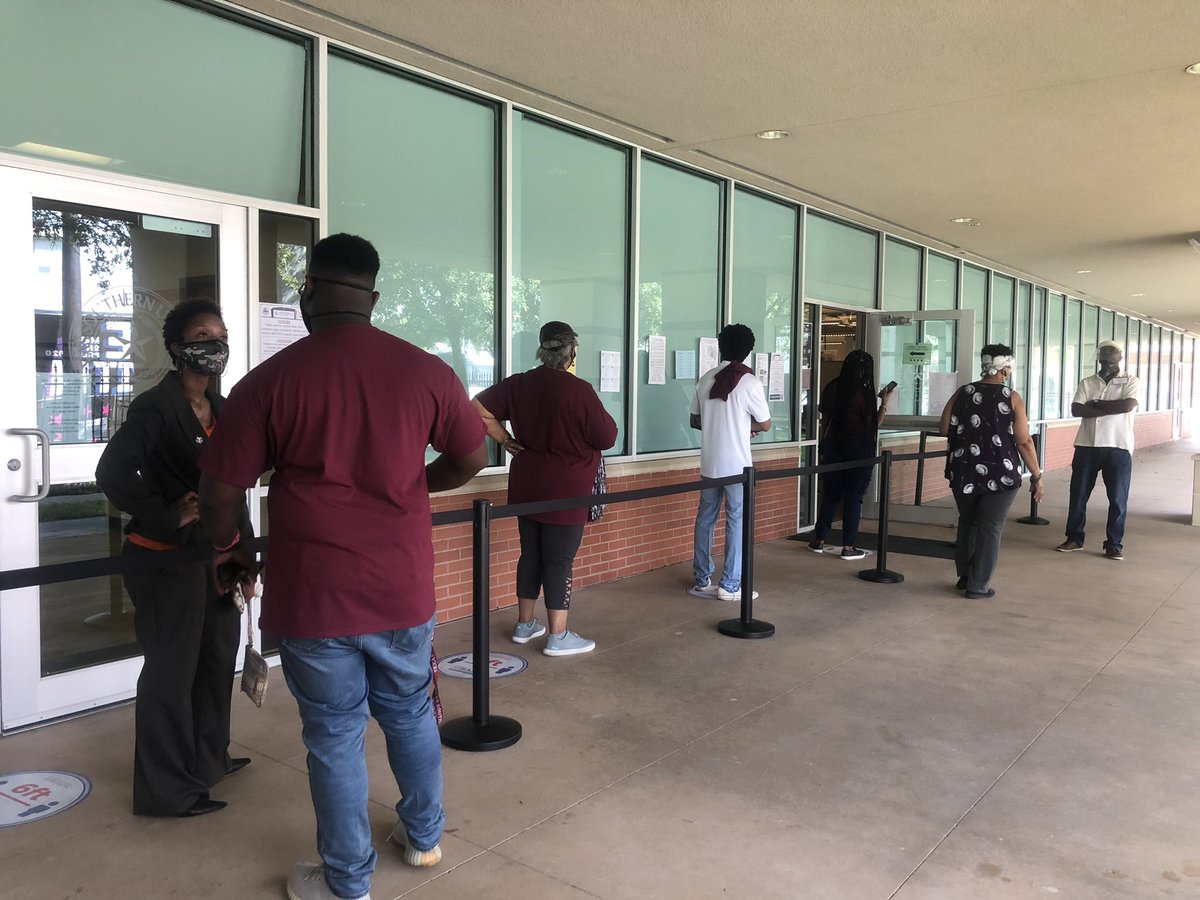 First day of early voting at  @TexasSouthern  #HarrisVotes  #Election2020  