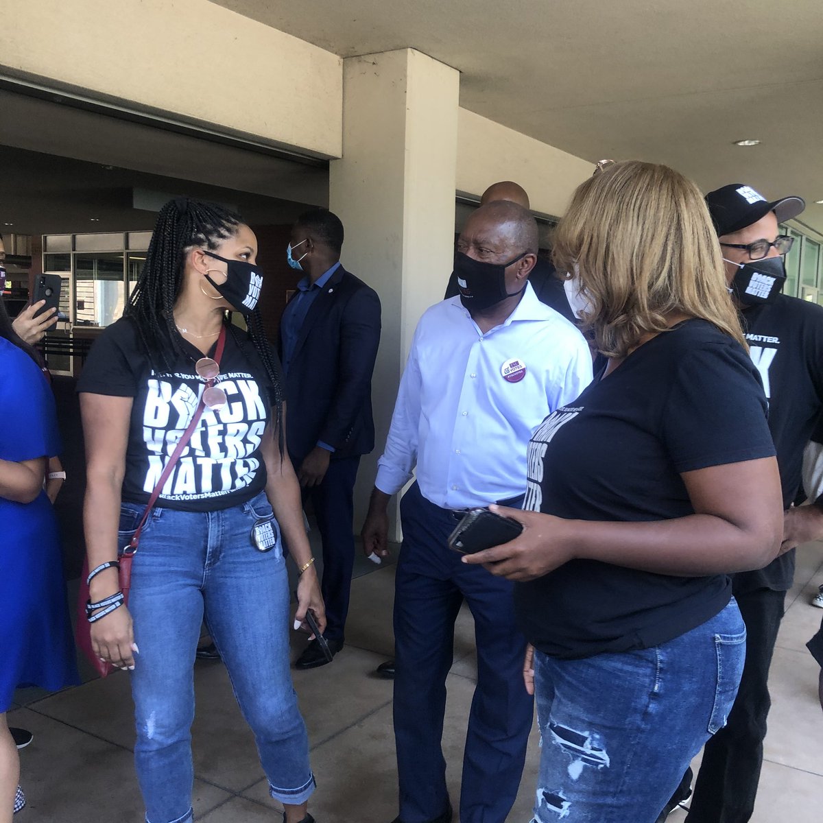 First day of early voting at  @TexasSouthern  #HarrisVotes  #Election2020  