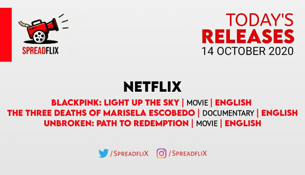 spreadflix's tweet photo. New Titles, 14th October
#UnbrokenPathToRedemption https://t.co/tnUV0ksKeW
