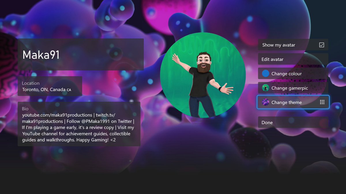 Patrick Maka On Twitter Recent Dashboard Update Allows Everyone To Update Their Profile Theme Straight From The Console And Added 3 News Themes For Series X Series S And Xbox Game Pass