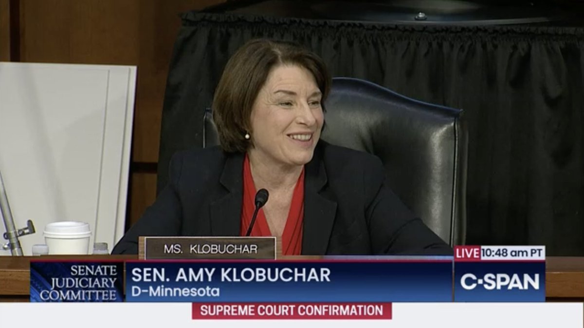 "We should be doing something else right now. We shouldn't be doing this. We should be passing Coronavirus relief, like the House just did."EXACTLY! THANK YOU,  @amyklobuchar!This hearing is a sham. #BlockBarrett  #SCOTUSHearings