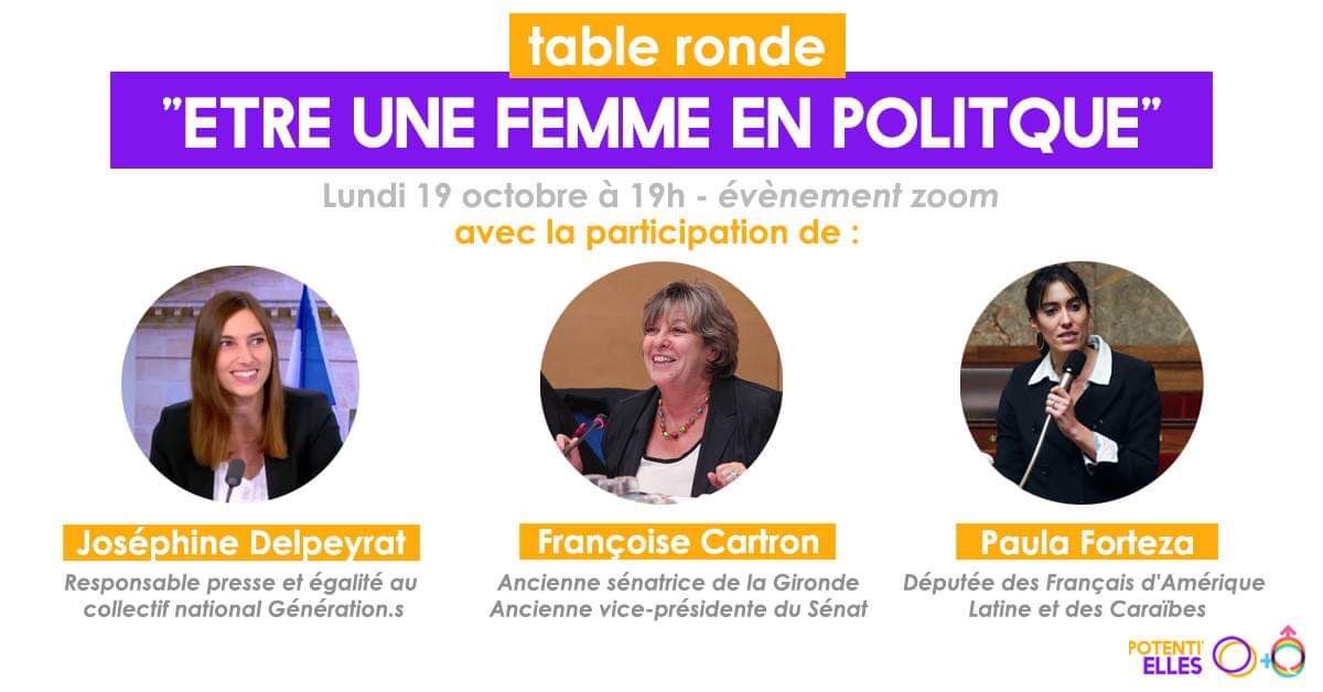 📣 Lundi 19 octobre prochain, les étudiantes de Sciences Po Bordeaux auront l’opportunité d’échanger avec 3 femmes aux parcours politiques remarquables.

On a hâte !