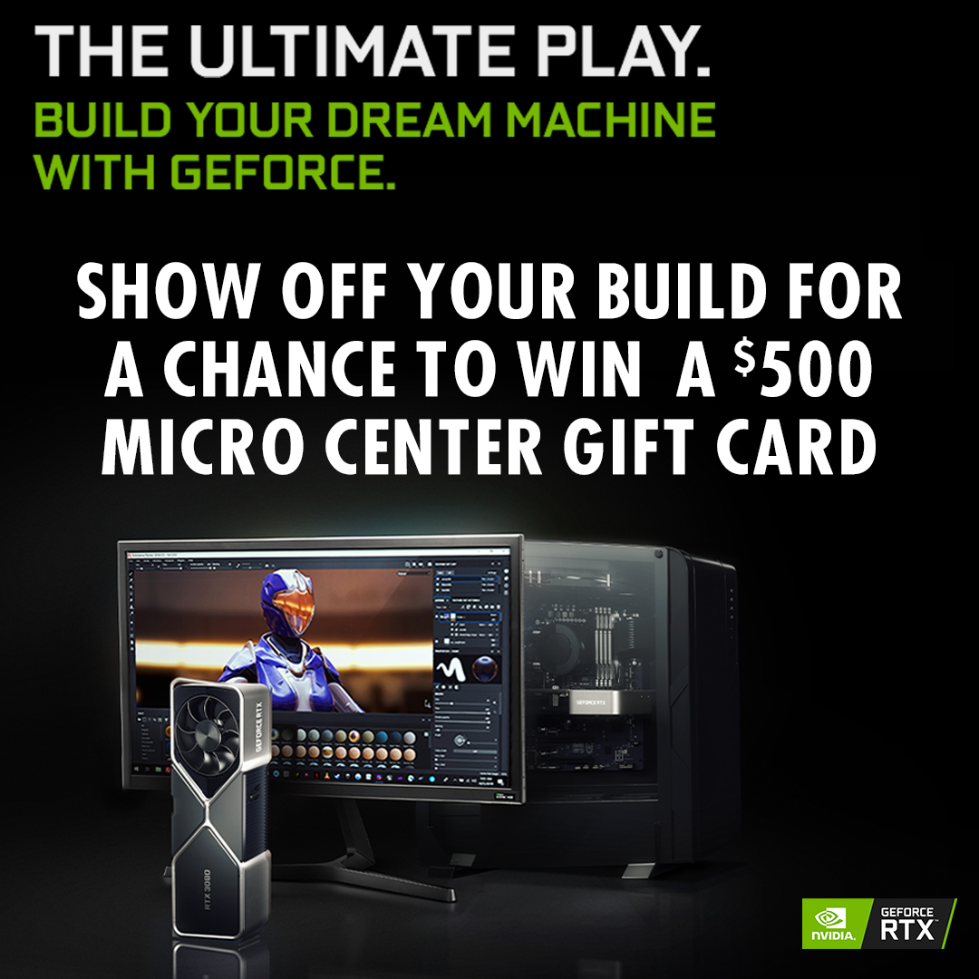 Micro Center On Twitter: As We're Heading Into Our 2Nd Week, A Friendly  Reminder That $500 Is On The Line Doesn't Hurt, Right? #Nvidiageforce Is  Teaming Up With Yours Truly In Our #