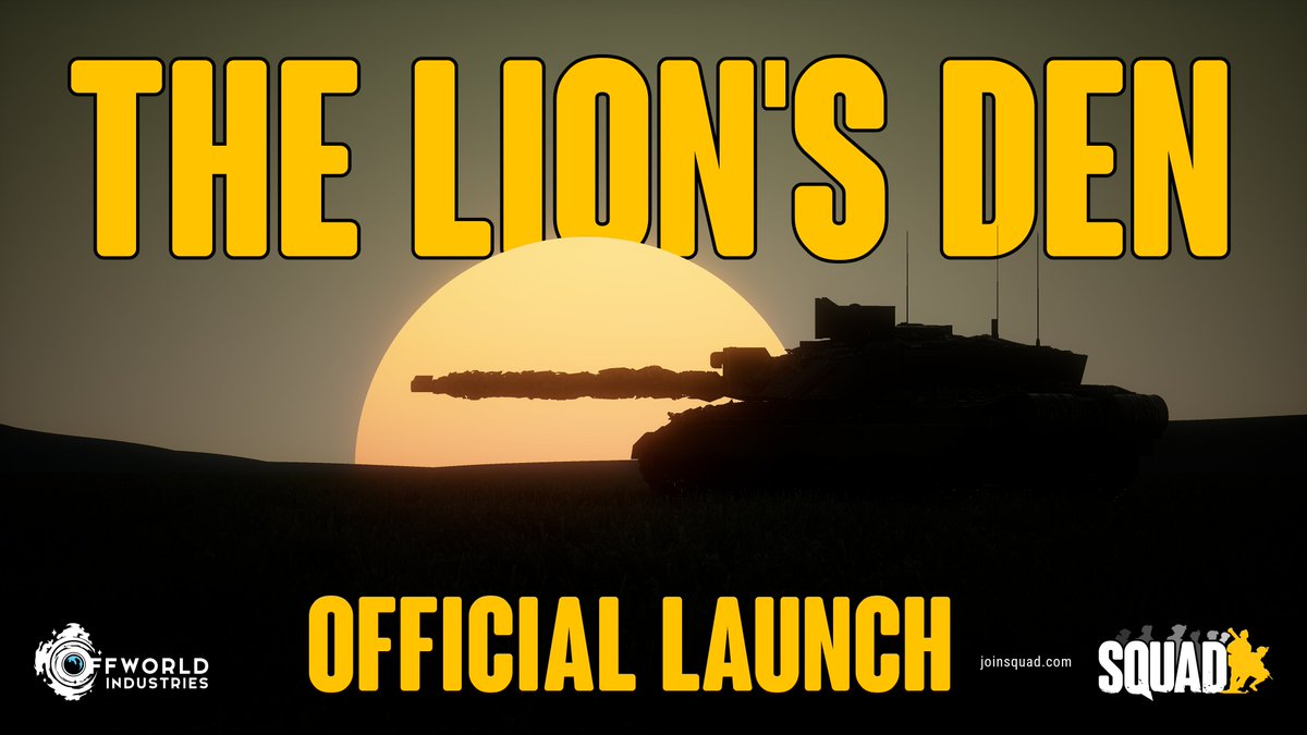IroncladLion's tweet image. The Lion&apos;s Den has officially launched! You&apos;ll find this new amazing server in your local server browser!
@JoinSquad #gamingcommunity #CanIGetARally