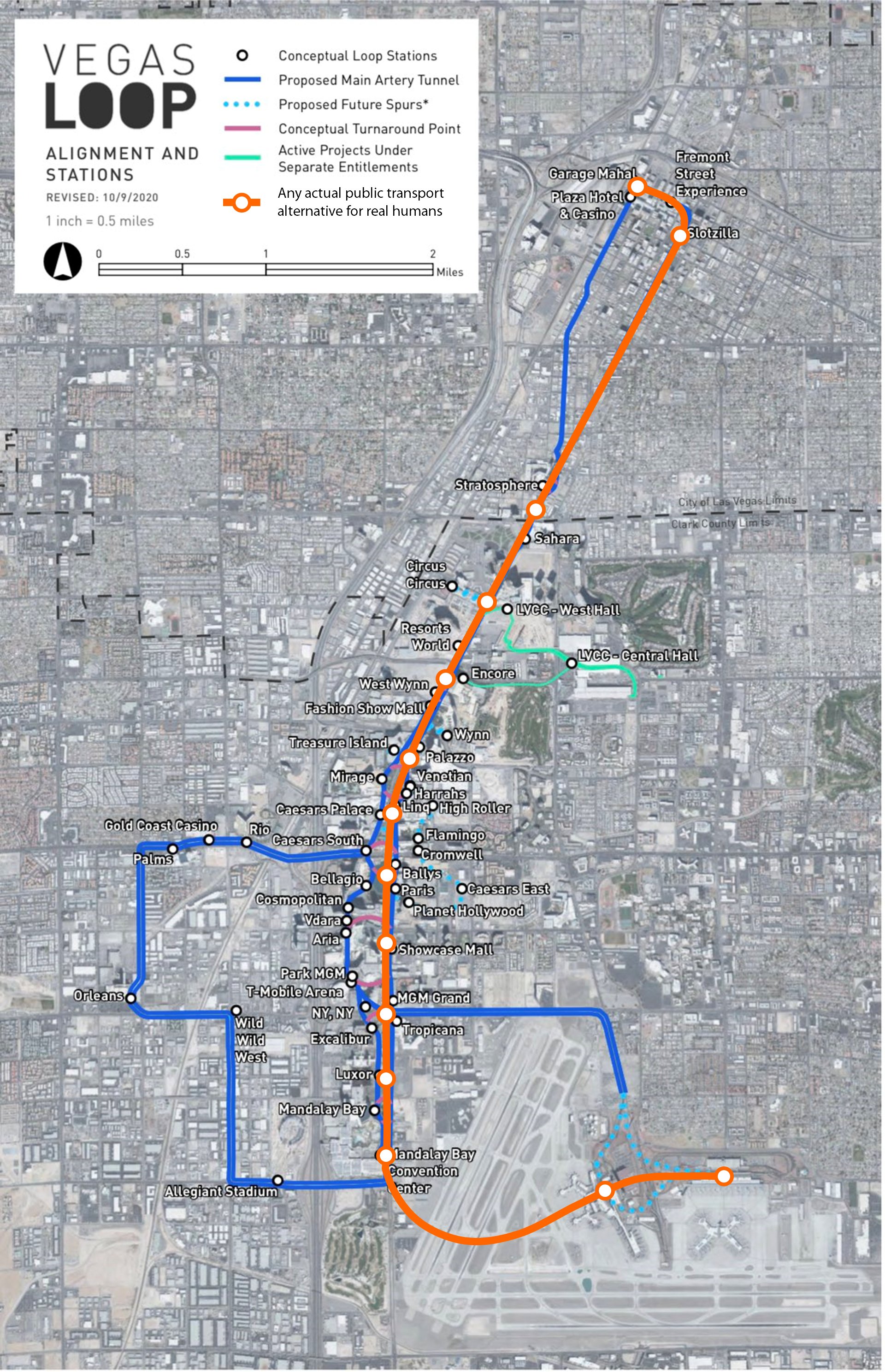 Mgm Grand Map 2020 Mick Akers On Twitter: "Here's A Conceptual Map Of The @Boringcompany's  Proposed 'Vegas Loop.' Has Planned Stops About About Every Resort On The  Strip, W/Some Downtown And Just Off The Strip. Includes @