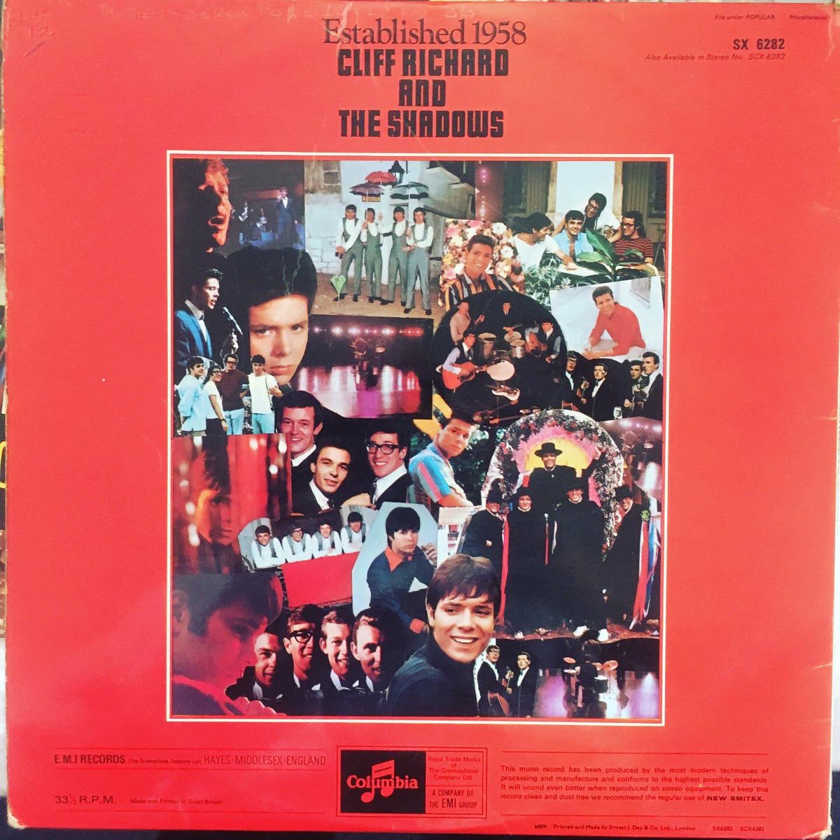#cliffrichard turns 80 tomorrow and I’ve been looking at some of his albums over on keeper of the 60s at Instagram. Today it’s his 10th anniversary album from 1968 #established1958 with #theshadows and sleevenotes by <a href="/SirTimRice/">Tim Rice</a>