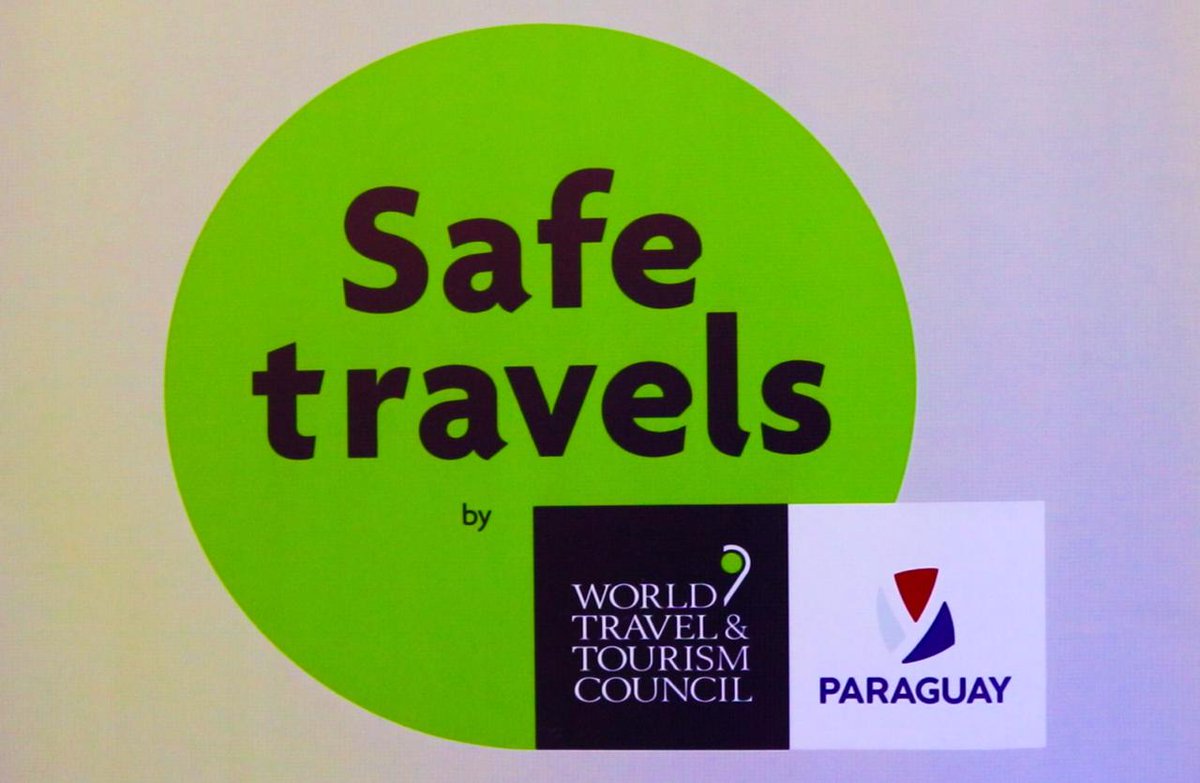 MazzoleniJulio's tweet photo. Comparto con alegría la gestión de @Senatur_Py, que ha permitido que #Paraguay sea declarado #DestinoSeguro por parte del Consejo Mundial de Viajes y Turismo @WTTC. Gran reconocimiento a la labor del sector turismo y del país. https://t.co/jMNj9DiFms