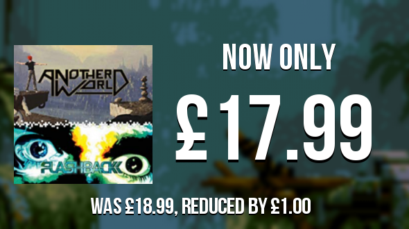 SwitchPrices's tweet photo. Flashback / Another World has dropped by £1.00 and is now £17.99
https://t.co/PdzA1u4I0c
#FlashbackAnotherWorld https://t.co/otB8hbkvfm