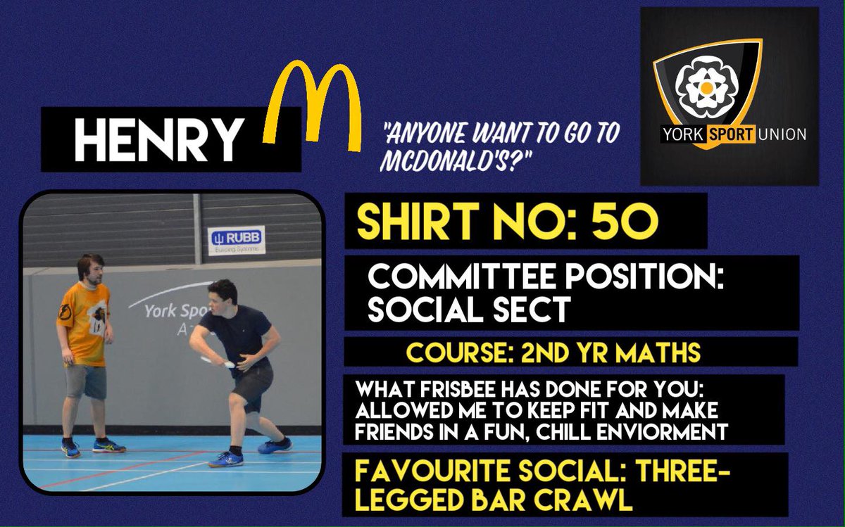 MEET THE COMMITTEE!

Now onto the social secretaries; the organisers of some brilliant socials. Firstly, Henry Sanders!