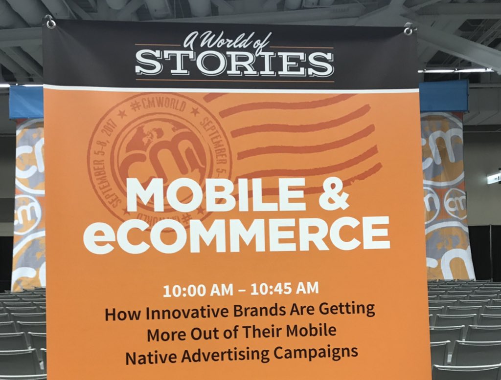 So I tried again.I applied to speak at  #CMWorld again in 2017. This time, I was accepted!But... I was asked to speak on a different topic, to fill a gap on the Mobile track. Mobile wasn’t my expertise, but I knew this was my chance to break in.