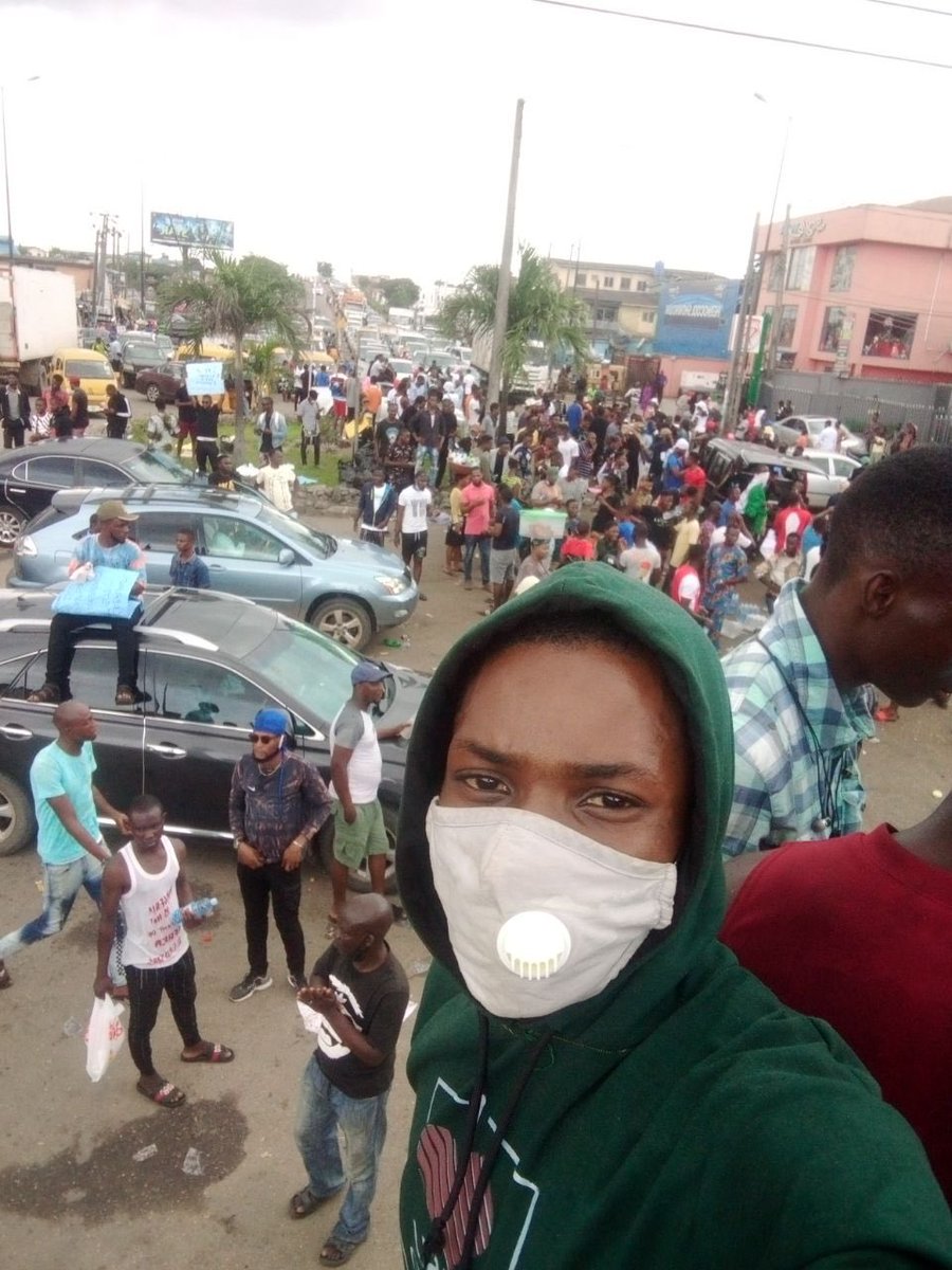 View of today’s Peaceful protest #AlimoshoProtests  #endsars  #BuhariResignNow  #EndPoliceBrutalityinNigeria  #EndPoliceBrutalityInNigeriaNow  #SARSMUSTEND  #endswat