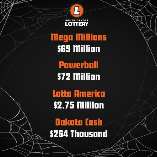 sdlottery's tweet photo. #bigjackpots This could be the week South Dakota wins big! π²π² Dakota Cash is $264,000 and Powerball is $72,000,000. No small jackpots here! #dakotacashlottery #sdlottery #goodfunsd #keepthefungood #southdakota #powerball https://t.co/NJ4fbP0EBg