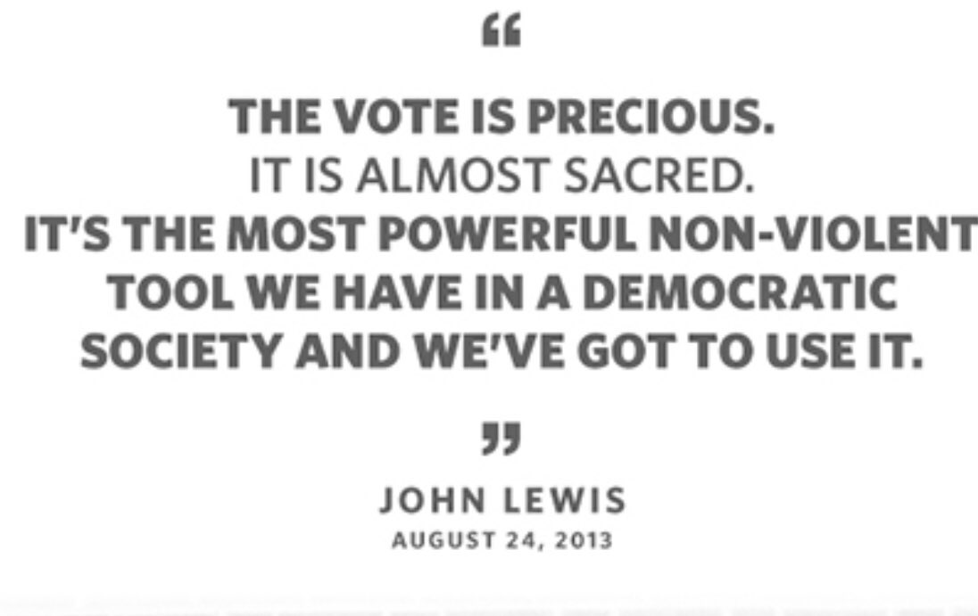 Reasons to vote 
1. Your Future 
2.The Past 

There’s too much at stake!