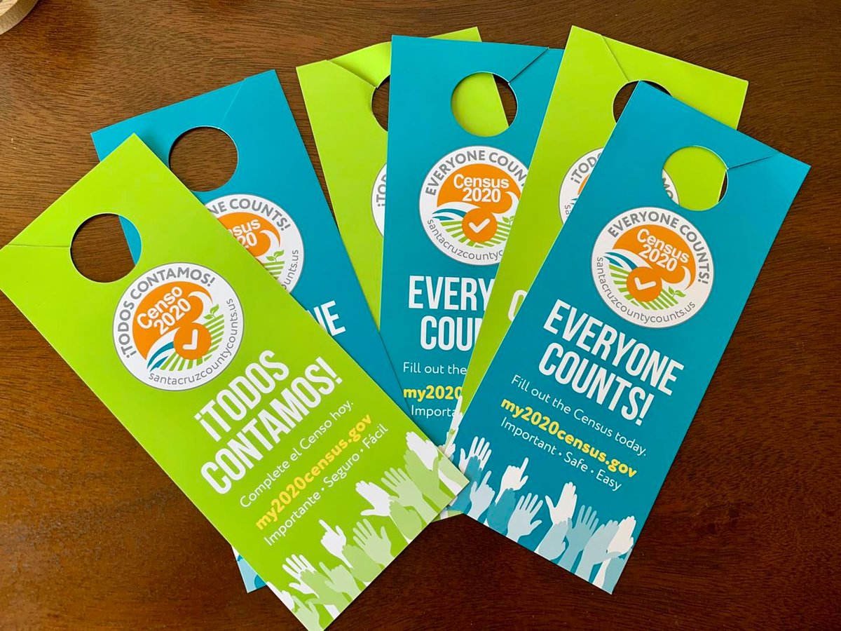 SCCountyCounts's tweet photo. There is still time to take the #2020Census! Help us make sure Santa Cruz County gets a fair and accurate count by #volunteering to distribute door hangers! To sign up, direct message us or send an email to 2020census@santacruzcounty.us. #BeCounted #community https://t.co/pDTzjB8nDG