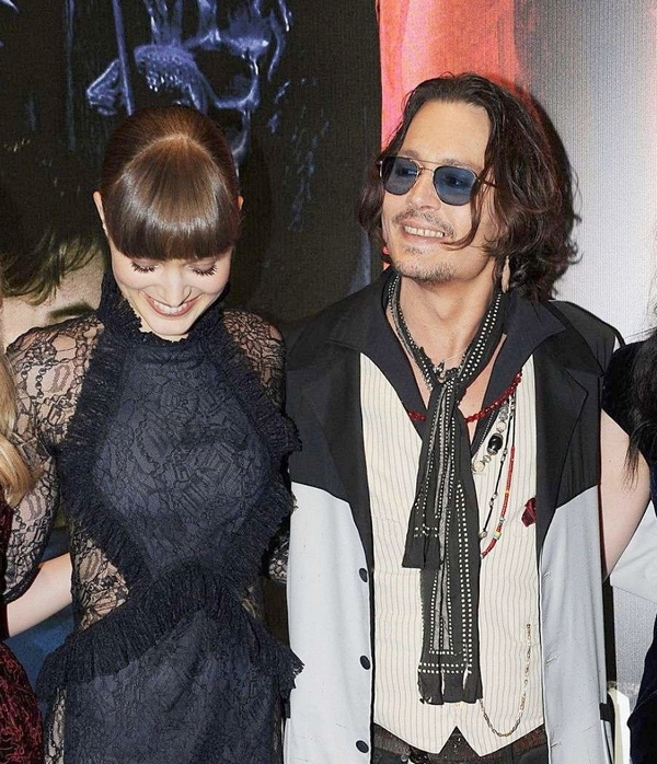 'The day before the kiss he came up to me & said 'How do you feel about it? It's weird isn't it?' We exchanged horror stories about on set kisses. He put us in the same boat which was nice. He was just absolutely delightful. So lovely to everyone.' Bella Heathcote on Johnny Depp