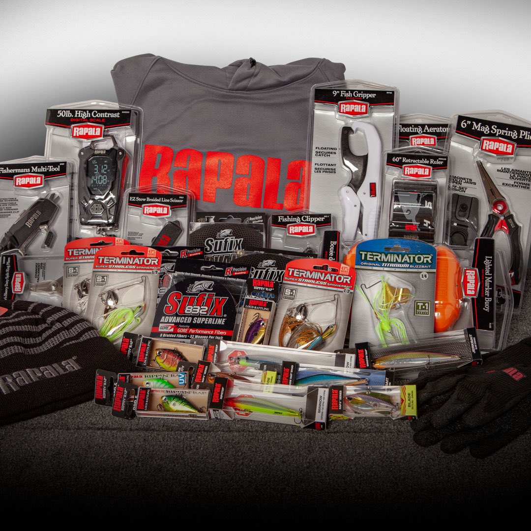 Folks at Home!! Want to Win a GIANT Prize pack?! Then you gotta’ enter the Rapala Sweepstakes!! Just go to the link below to Enter!! #Rapala rapalasweepstakes.com