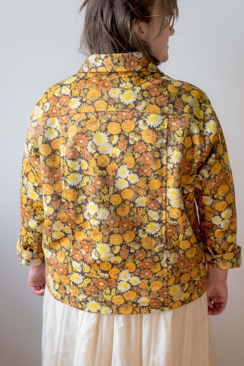 pktclothing's tweet photo. Evenin' Leona @indie_roller 🧡 I'm excited to take part in this Thursday's #indierollerchristmas Wearables Market at 7pm!
My fave piece is the #JacksonJacket in this beautiful sunny floral fabric, which has been repurposed from a vintage curtain! https://t.co/68T70hsGBV