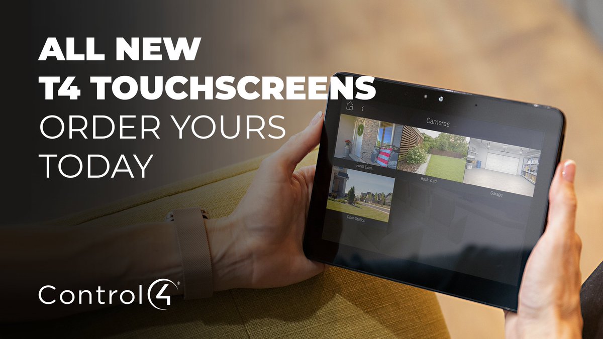 Control4Dealer's tweet image. Introducing the new @Control4 Touchscreen—the best we’ve ever built. Snappy, responsive, vivid, high-resolution, and now available in 8 inch! Check it out: bit.ly/3lzHZqq

#SnapProLive