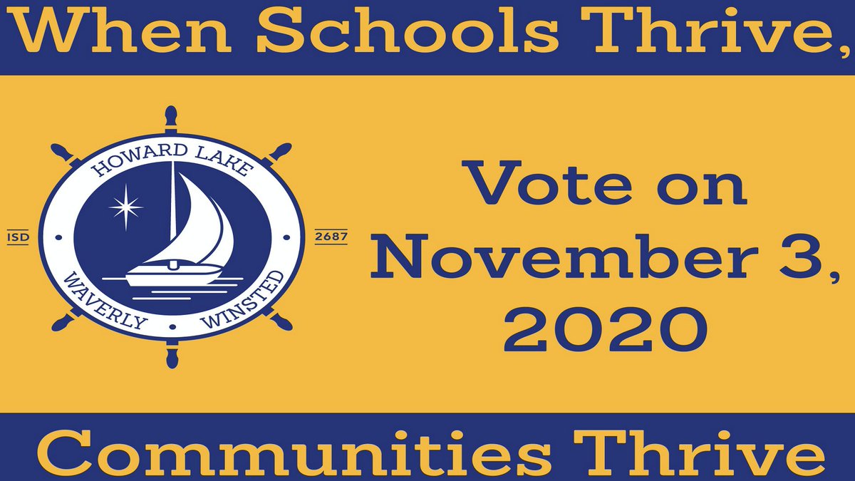 HLWWHS's tweet photo. Remember - "When Schools Thrive, Communities Thrive."  Be sure to vote on November 3rd! https://t.co/559ASrDXCN