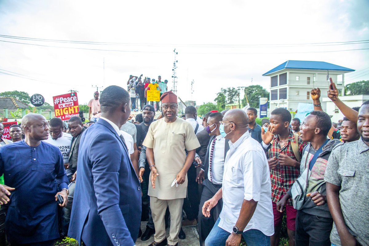 I informed them that our Attorney General and Commissioner for Justice, Professor Oyelowo Oyewo, would work with the Commissioner of Police in Oyo State to ensure that all those who were arrested during the End SARS protests are released without being charged.