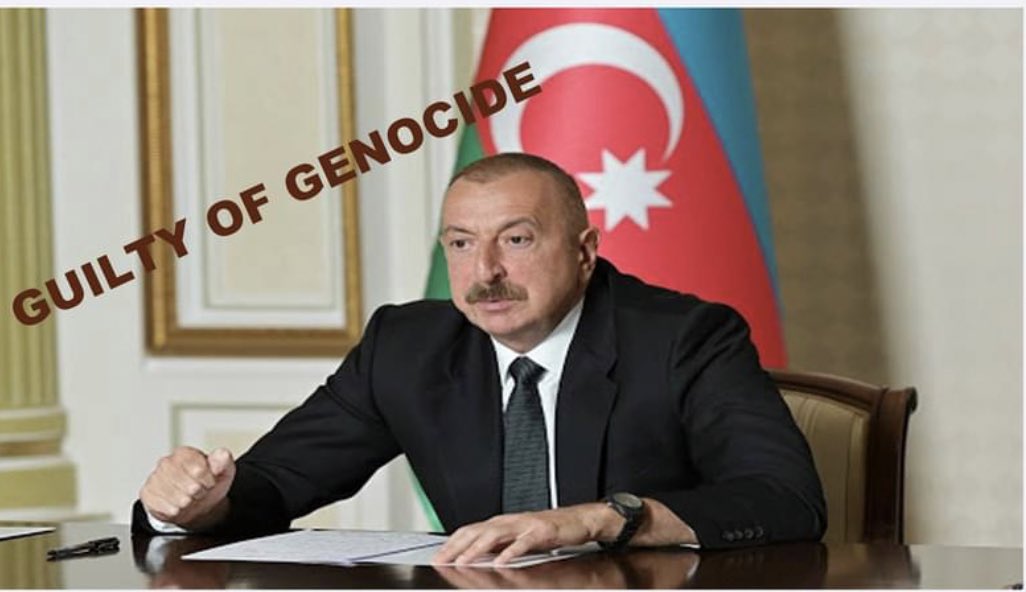 The Aliyev dynasty who rule Azerbaijan without being legitimately elected & who have wealth from petro dollars do not have the support of its people within Azerbaijan are guilty of Genocide & crimes against humanity. #StopAzerbaijaniAggression #RecogniseArtsakh #SanctionTurkey https://t.co/gQ6iSp5ASH