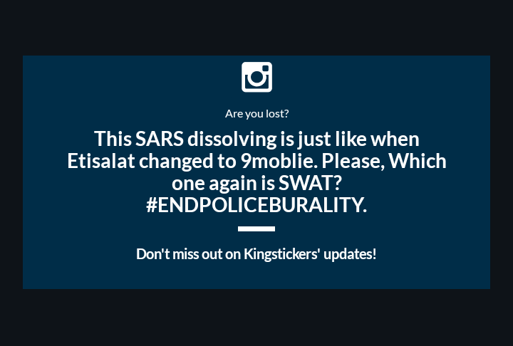 OkekeHycenth's tweet photo. This #SARS dissolving is just like when #Etisalat changed to #9moblie. Please, Which one again is SWAT? Total reformed in policing field is highly demanded by the good citizens of dearly beloved country.
#EndPoliceBruality #EndSWAT
@Aghogho_ @GovWike @phynofino https://t.co/fI227nm97e
