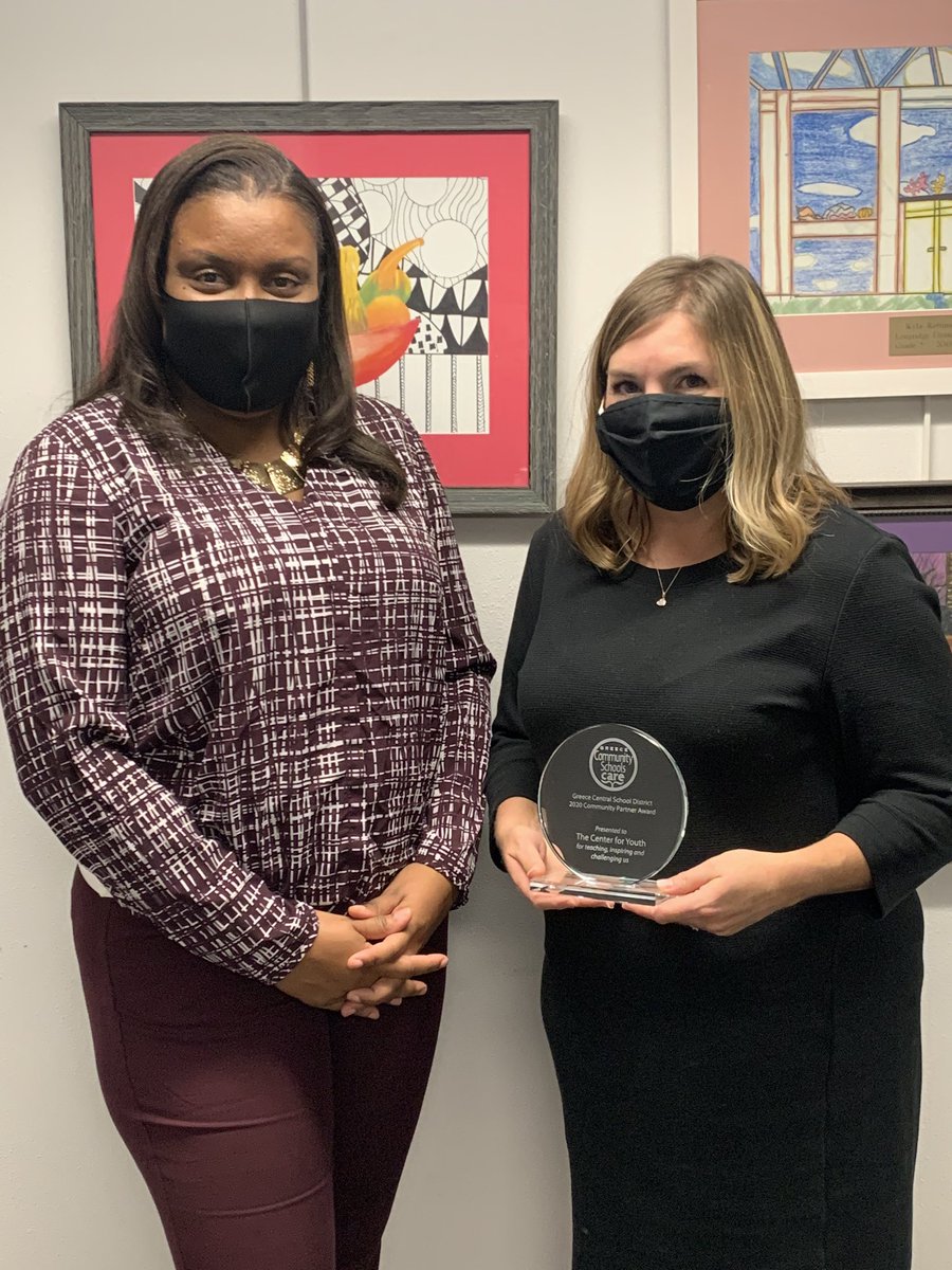 Thanks to <a href="/Center4Youth/">The Center for Youth</a> for your incredible partnership with <a href="/GreeceCentral/">Greece Central</a>! 2020 Power of Partnership Award winner🎉