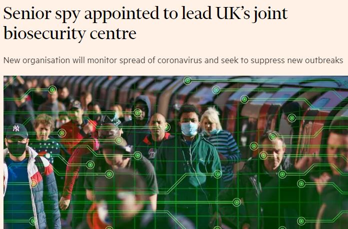 2 - The  #JointBiosecurityCentre runs the govt's  #COVID19 responseSet up in May, it was originally headed by Tom Hurd (MI6)He was replaced by Clare Gardiner (GCHQ)This suggests it sits within UK intelligence structuresOver the last 6 months, the JBC has released no minutes