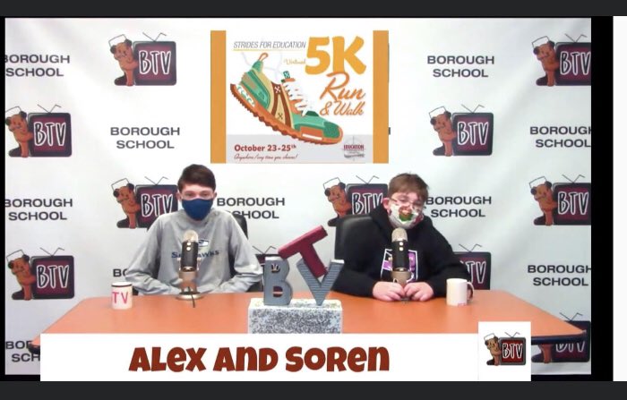 A VIRTUOUS CIRCLE: EFMP funds BTV(Borough School TV) by supporting a digital communications studio. BTV promotes the virtual Strides for Education 5K, which will provide additional innovative educational opportunities for all Morris Plains students. Sign up today! #edfoundationmp