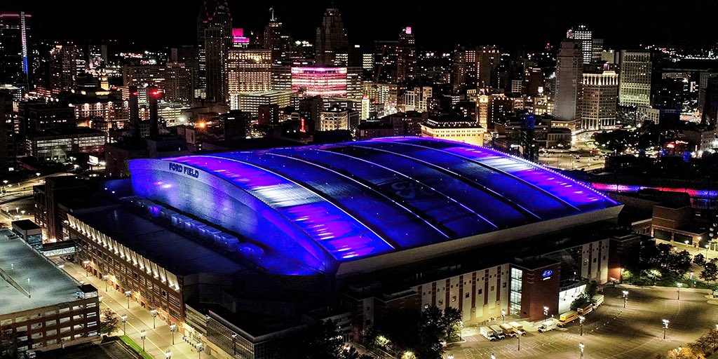 We are proud to be working with #LightUpMBC2020 to shine a light on Metastatic Breast Cancer Awareness. Tune in tonight, October 13 at 8 pm, to see Ford Warriors in Pink light up Ford Field in honor of those in the fight past and present. Watch here: facebook.com/metavivor/
