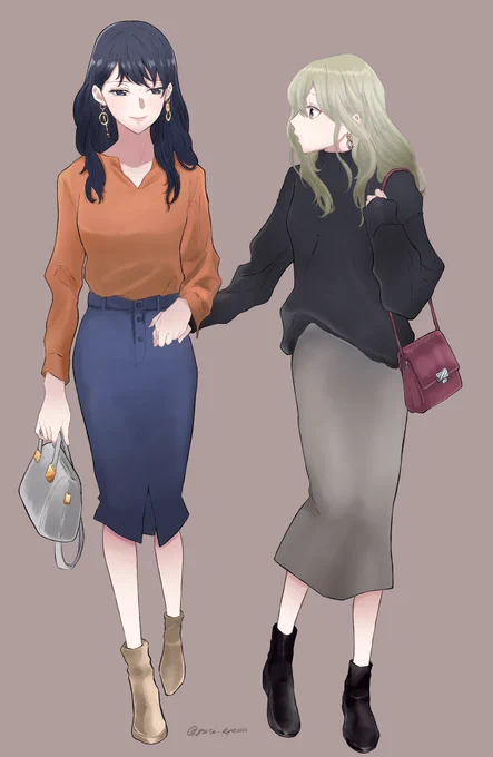 初めて手をつないだ帰り道

#社会人百合
#創作百合 