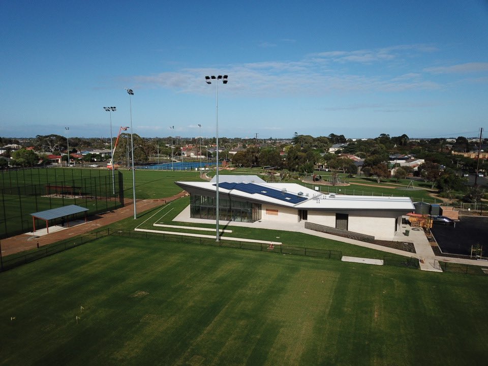 RomaldiPtyLtd's tweet photo. The redevelopment of Weigal Oval for City of West Torrens is almost ready. What a transformation and great outcome for the community and the associated sporting clubs.
#romaldi #romaldiconstructions #teamromaldi #commercialconstruction #cityofwesttorrens #wtcc #jpearchitects https://t.co/A8qmlLtW34