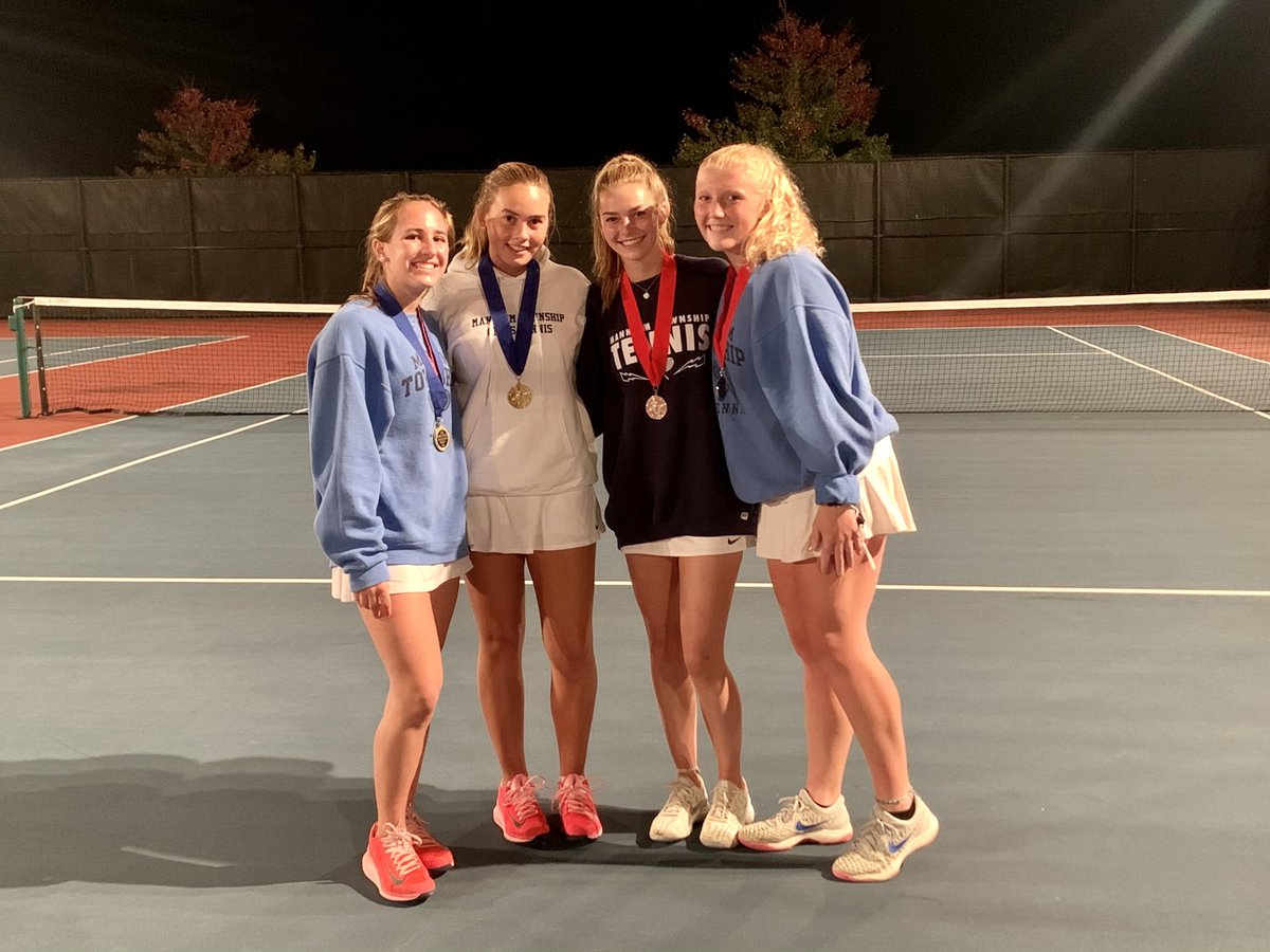 mtgirlstennis's tweet photo. Avery Palandjian /Scotty Reynolds defeat Cami Henneman/Julia Briner in an awesome 3 set match for the LL League Doubles title. 4-6, 6-3, 6-1.  Congrats MT!!! We’re proud of you!!! @LancLebLeague @ManheimTownship @MTSD_ATHLETICS @LancasterSports @pasports https://t.co/grDoEcuL81