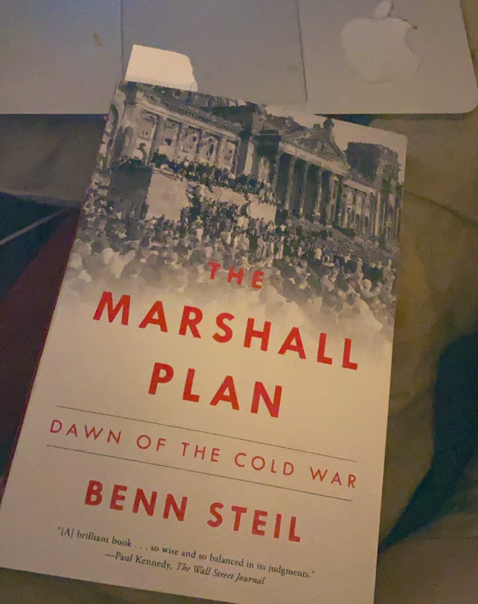 RadicalAdem's tweet photo. *A key book worth reading is - ‘The Marshall Plan’ by B.Steil

(The M.P. was a post-WWII initiative via the US to flood Europe w/ cheap $’s - thus the birth of the Eurodollar market - for rebuilding efforts)

Note the US may soon need to repeat this via flooding $’s to the EM’s https://t.co/Qh4SfJTTLD