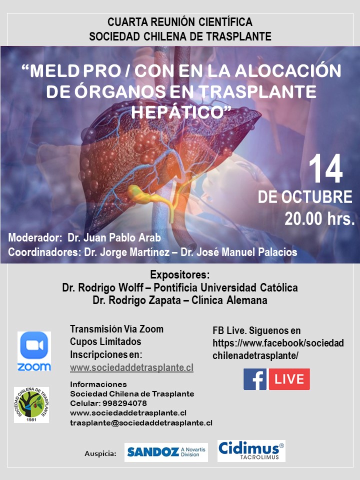 sochtx's tweet photo. No te pierdas este miércoles nuestra Reunión Científica. Regístrate en https://t.co/sJNQcdlayY. Te esperamos
@juanpabloarab, @rodrigoz1967, @schgastro @GastroUC @ACHHEPChile
#trasplante
#reunioncientifica https://t.co/eafhhP3e7C