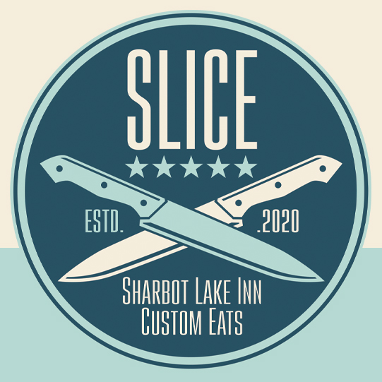 We’re so excited to announce our new service! Enjoy fresh or frozen family-sized custom meals from home with Sharbot Lake Inn Custom Eats (SLICE)! Get all the perks of a home-cooked meal while we do all the legwork. Check it out! sharbotlakeinn.com/SLICE.php