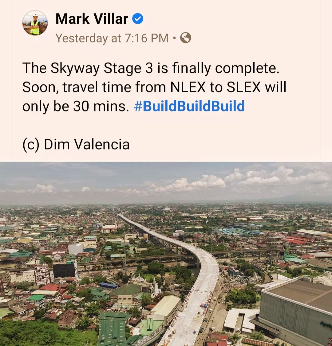 pinoyanghang's tweet photo. SKYWAY STAGE 3, natapos na!

Naalala ko tanong ni Ninoy Aquino: Nakakain ba ang mga infrastructure? Gago, hindi.

Pero ang mga kalsada, pati tulay at paliparan, may DIREKTANG PAKINABANG sa ekonomiya kesa sa kanyang mga rebulto, ang infrastructure na sinasamba ng kultong Dilawan. https://t.co/NoGHkkiU3O