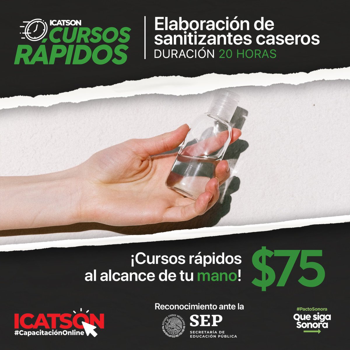 IcatsonS's tweet photo. Aprende a elaborar Sanitizantes Caseros y ayuda en la economía familiar. Inscríbete en los #CursosRápidosIcatson, rápido, sencillo y desde la comunidad de tu hogar. Si gustas conocer más comunícate al Whatsapp: 6624617357 o escríbenos a: cursosrapidosicatson@gmail.com https://t.co/eNiEmf6BdN