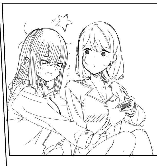 可愛いラフ描けた 