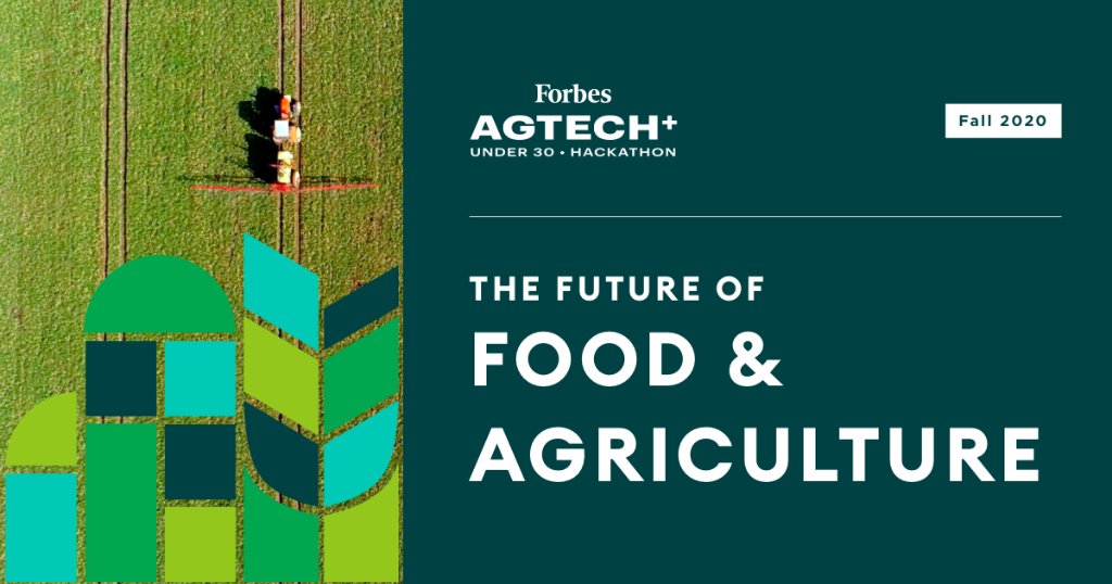 Forbes's tweet photo. As the pandemic continues to shine a light on the importance of our food systems, we transformed the AgTech+ Summit into an interactive event—convening our community to address urgent challenges facing the global food system https://t.co/eOos0SYaEX #ForbesAgTech #decadeofU30 https://t.co/YcqK7gMlij