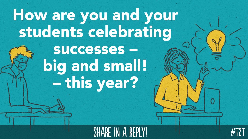 teacher2teacher's tweet photo. Whether it's with a #VirtualClassroom party 🎉...
a personal note 💌...
or a set of shiny stickers ⭐️...

How are you celebrating your learners' accomplishments this school year? #ChampForKids https://t.co/ktGK5OsvNo