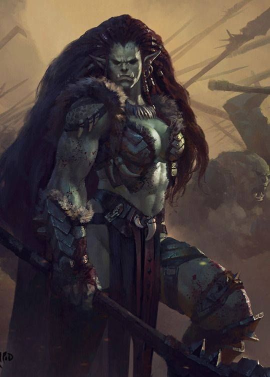 -could see how he measured up compared to their own men. While the trials were being prepared, however, Nightshade was approached by an Orc woman who would later be his wife, Neiru Shrewd-Eyes. (I don't have any images of her, yet, but these are close to how I see her.)